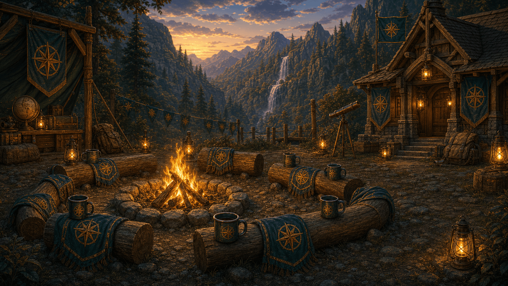 The Council Fire at Explorer Camp